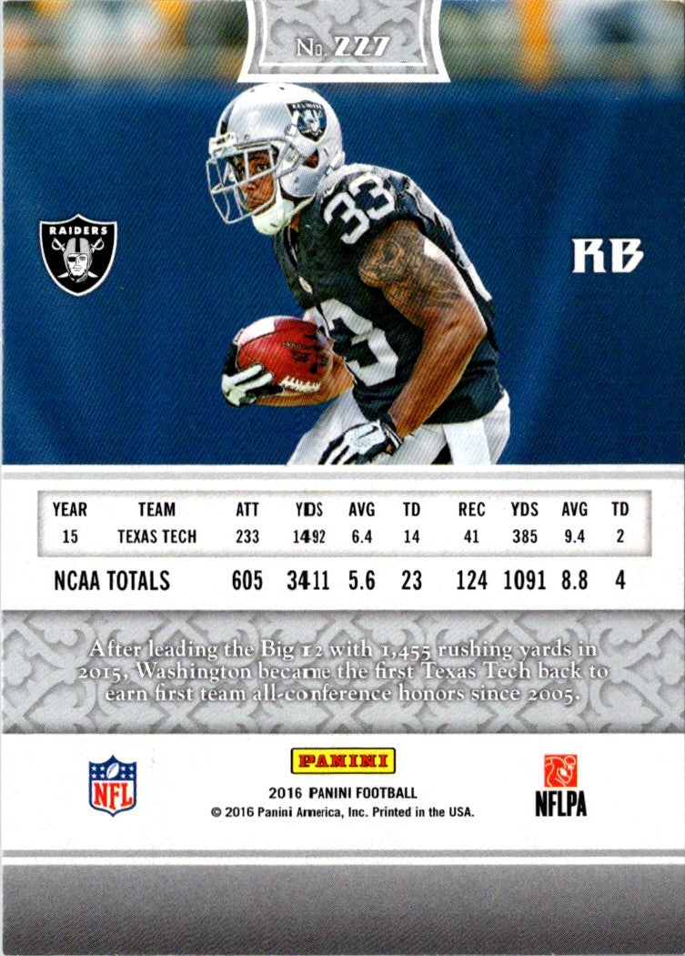 2016 Panini DeAndre Washington