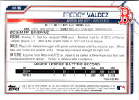 2021 Bowman Draft Freddy Valdez #BD-96