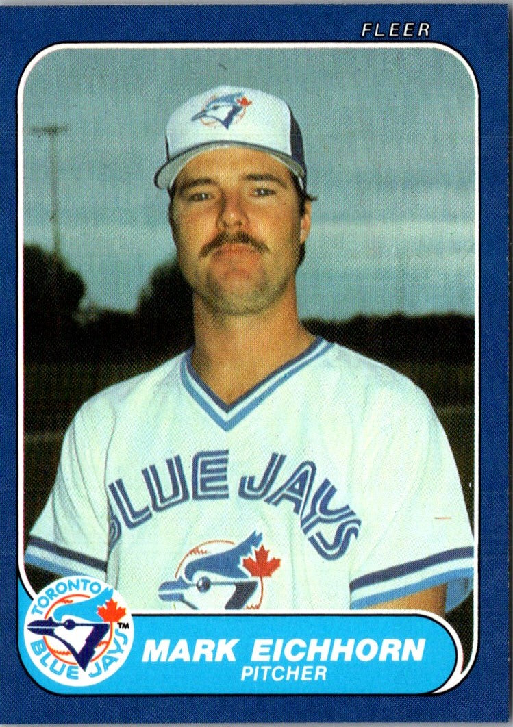 1986 Fleer Update Mark Eichhorn