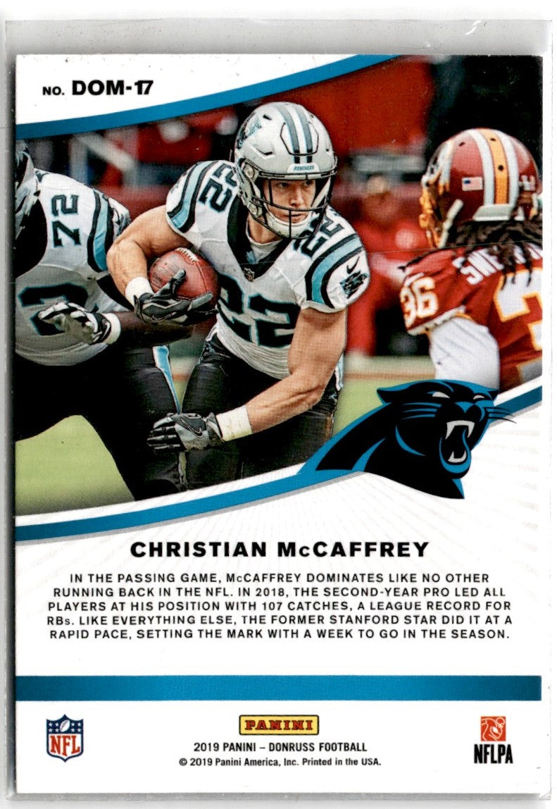 2019 Donruss Dominators Christian McCaffrey