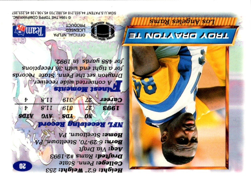 1994 Finest Troy Drayton