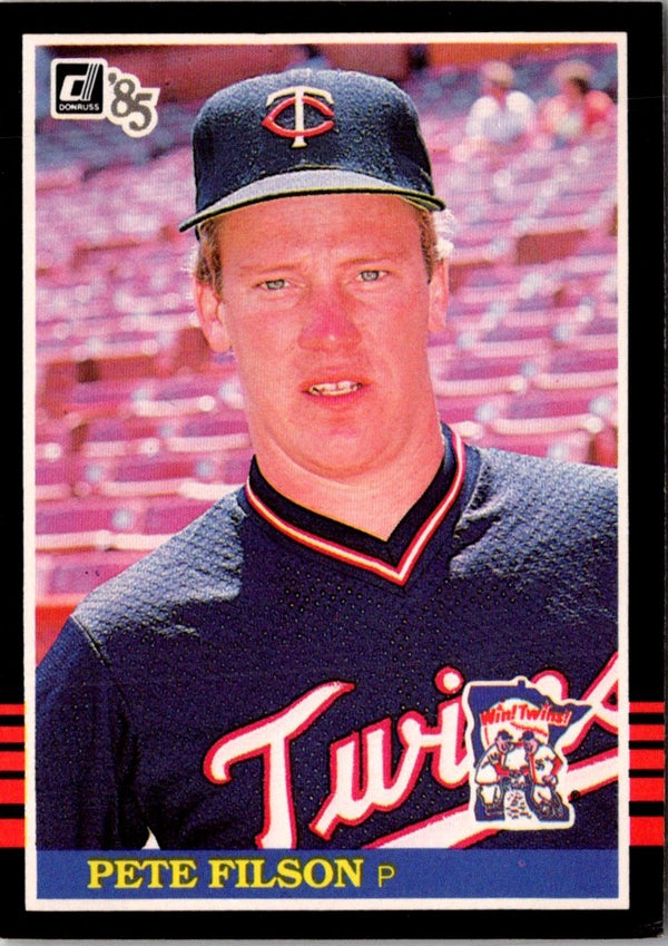 1985 Donruss Pete Filson #607