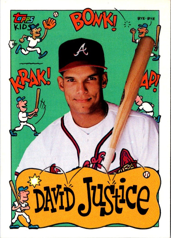 1992 Topps Kids David Justice #31