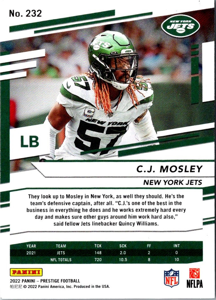 2022 Panini Prestige C.J. Mosley