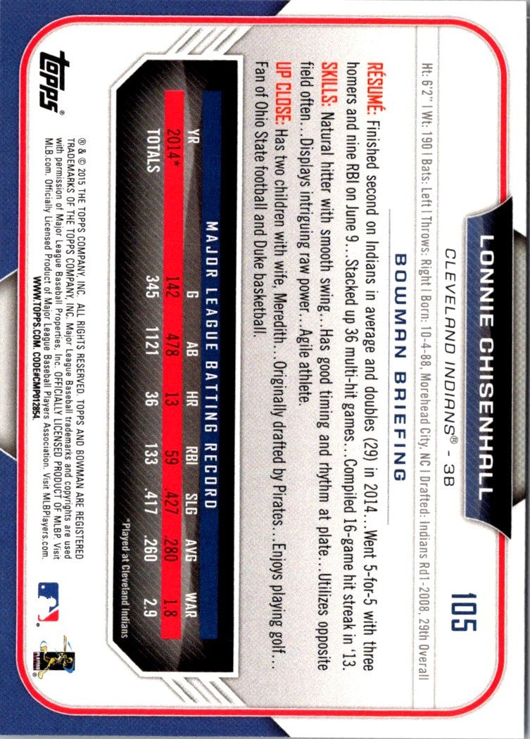 2015 Bowman Lonnie Chisenhall