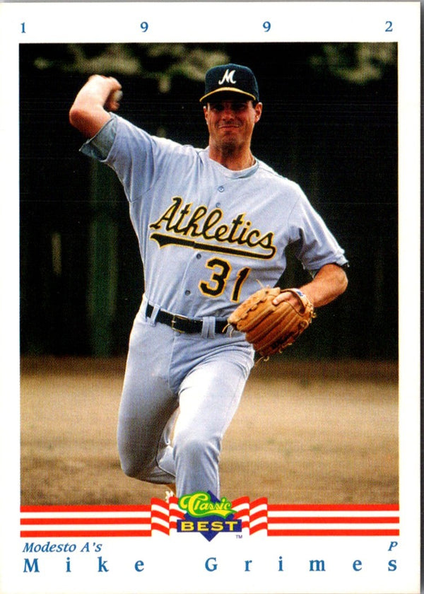 1992 Classic Best Mike Grimes #36