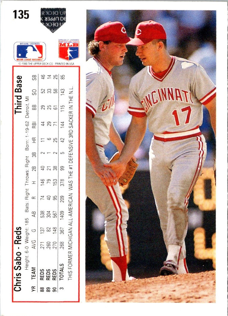 1991 Upper Deck Chris Sabo