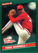 1986 Donruss The Rookies Todd Worrell