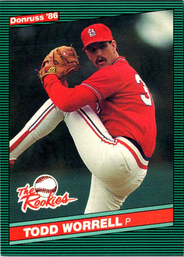 1986 Donruss The Rookies Todd Worrell #21