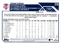 2023 Topps Royal Blue Jhoan Duran #218