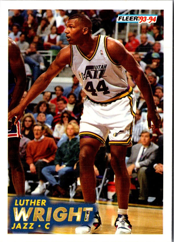 1993 Fleer Luther Wright #391 Rookie