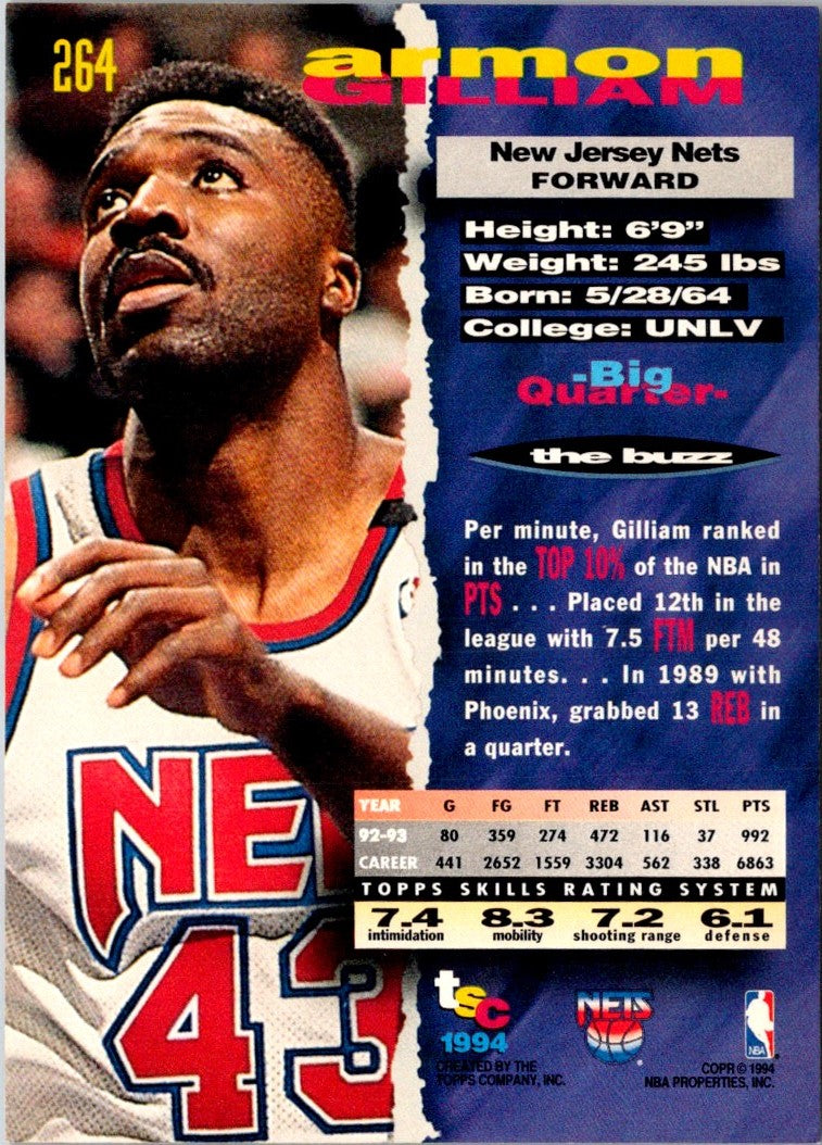 1993 Stadium Club Armon Gilliam