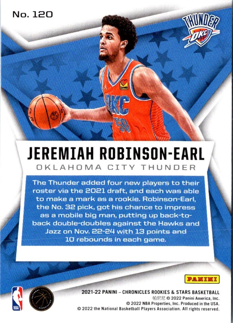 2021 Panini Chronicles Jeremiah Robinson-Earl