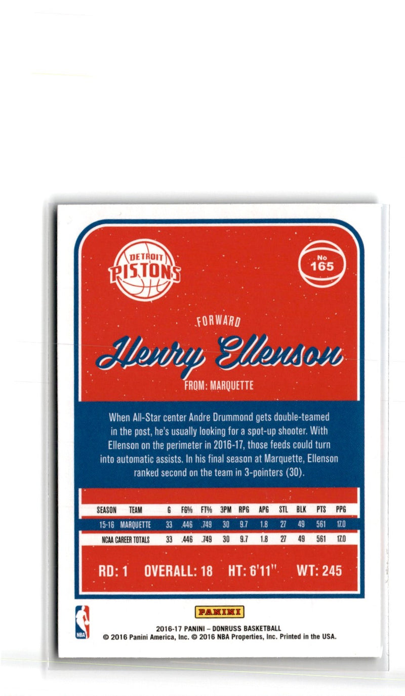 2016 Donruss Henry Ellenson