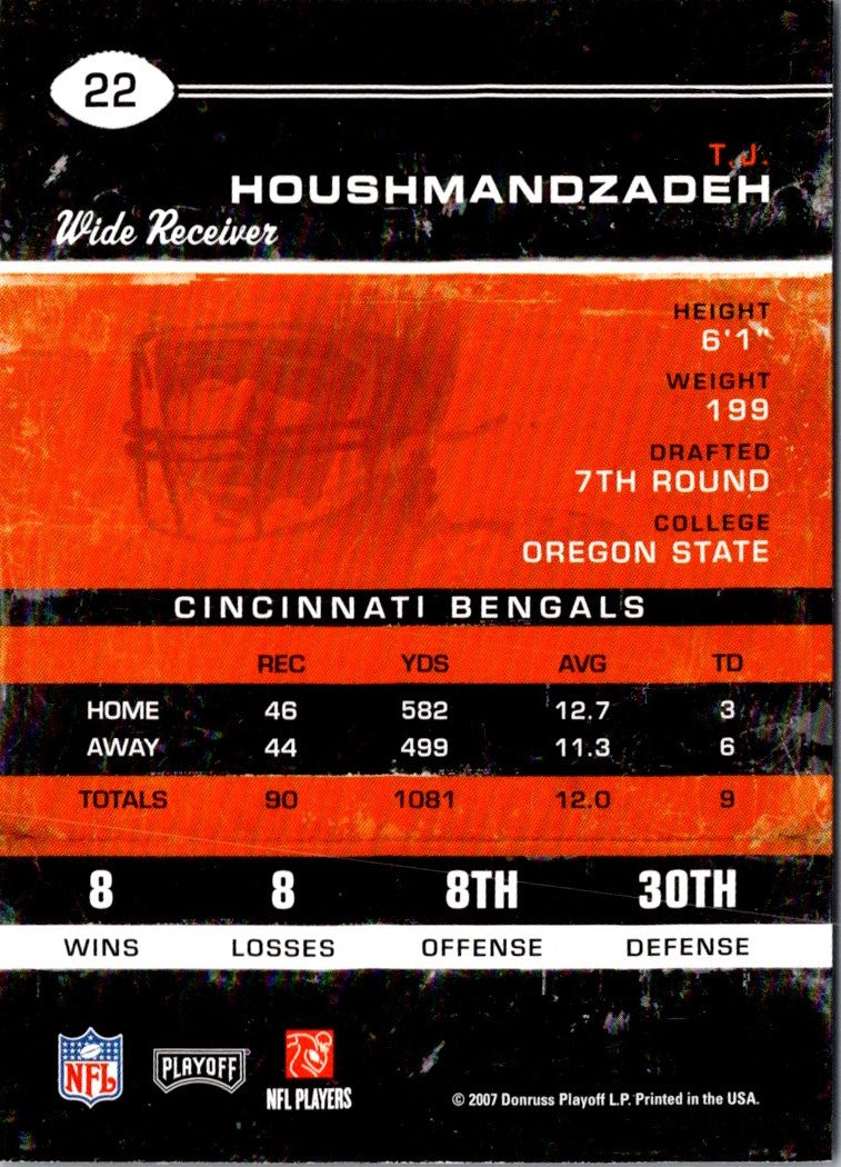 2007 Playoff Contenders T.J. Houshmandzadeh