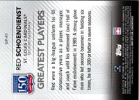 2019 Topps 150 Years of Professional Baseball - Greatest Players Red Schoendienst #GP-41