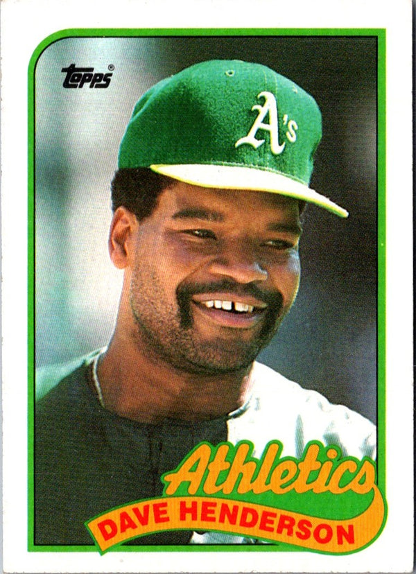 1989 Topps Dave Henderson #527