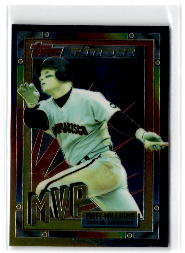 1995 Topps CyberStats (Spectralight) Matt Williams #8