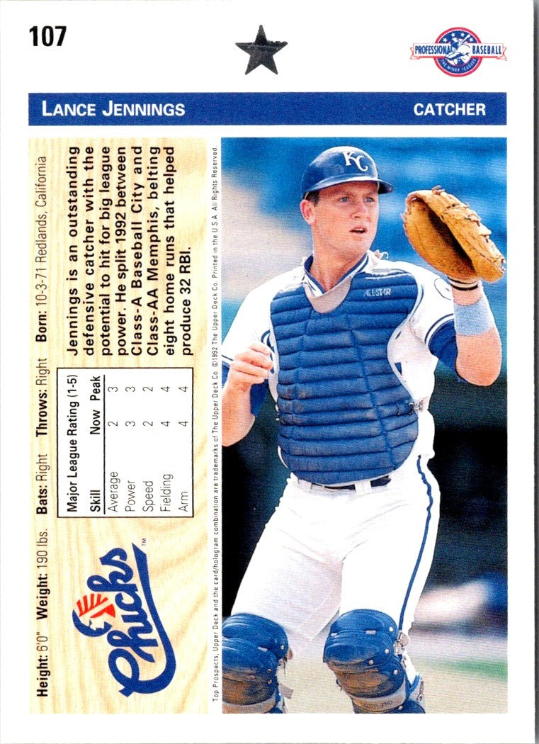 1992 Upper Deck Minors Lance Jennings