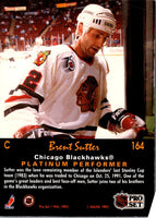 1991 Pro Set Platinum Brent Sutter #164