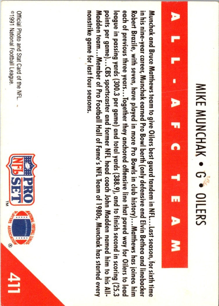 1991 Pro Set Mike Munchak