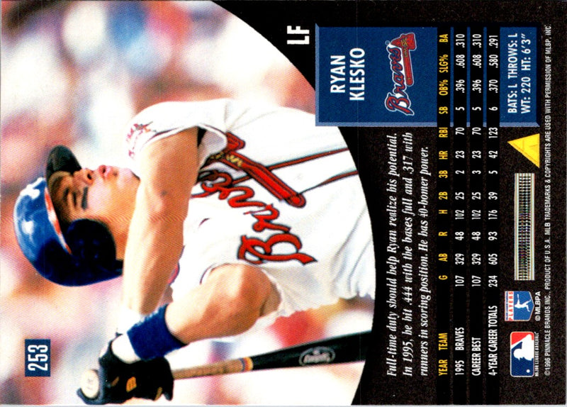 1996 Pinnacle Ryan Klesko