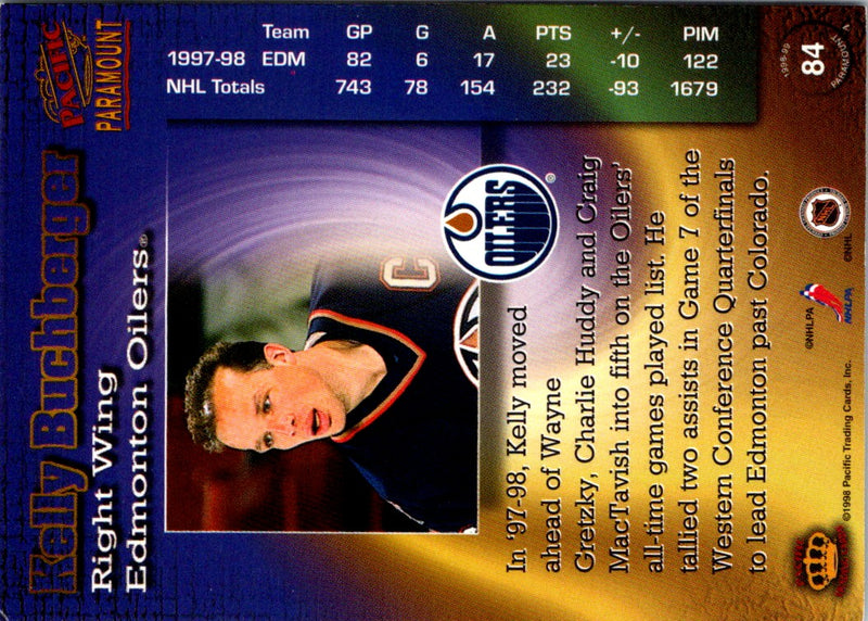 1998 Pacific Paramount Copper Kelly Buchberger