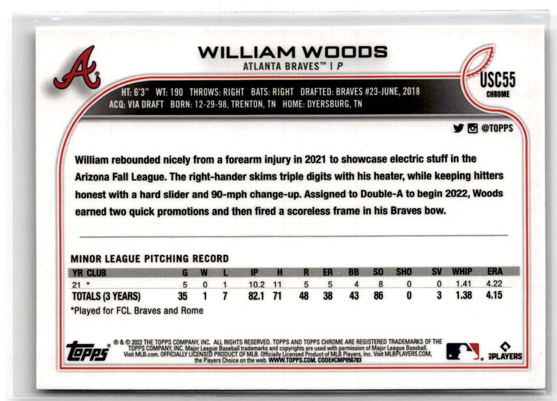 2022 Topps Chrome Update William Woods