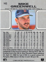 1990 Leaf Mike Greenwell #143