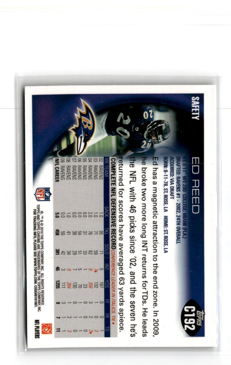 2010 Topps Chrome Refractors Ed Reed