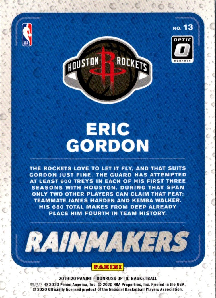 2019 Donruss Optic Rainmakers Eric Gordon