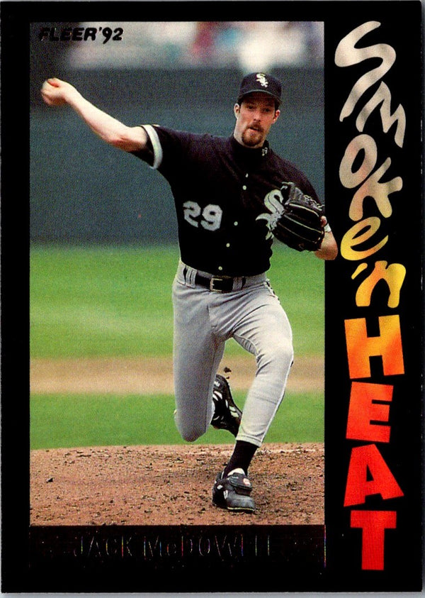 1992 Fleer Smoke 'N Heat Jack McDowell #2