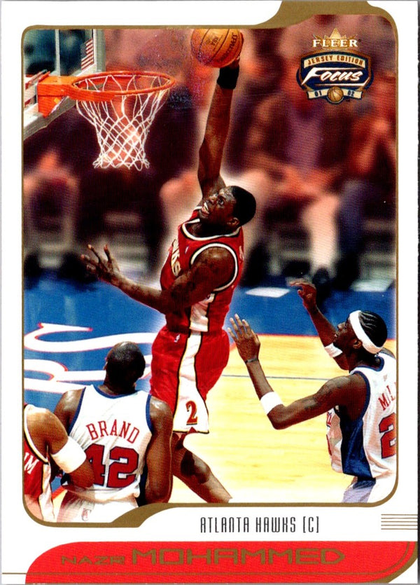 2001 Fleer Focus Nazr Mohammed #68