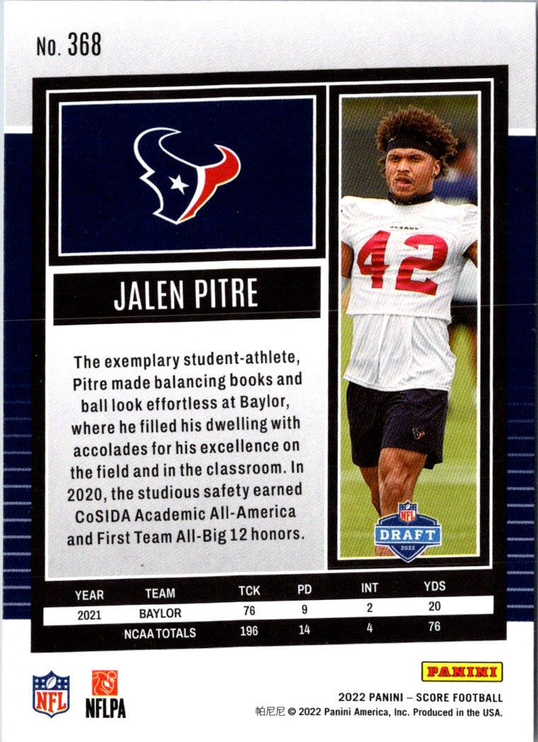 2022 Score Jalen Pitre