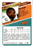 1993 Topps Marco Coleman #591