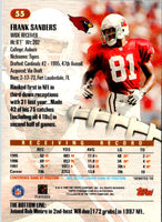 1998 Stadium Club Frank Sanders #55