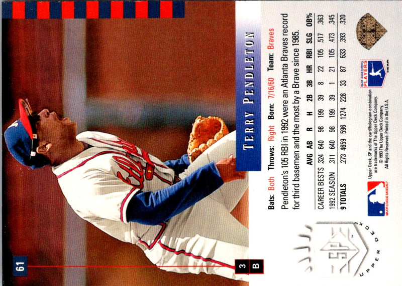 1993 SP Terry Pendleton