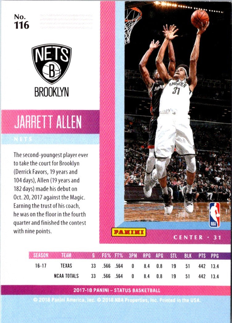 2017 Panini Status Jarrett Allen