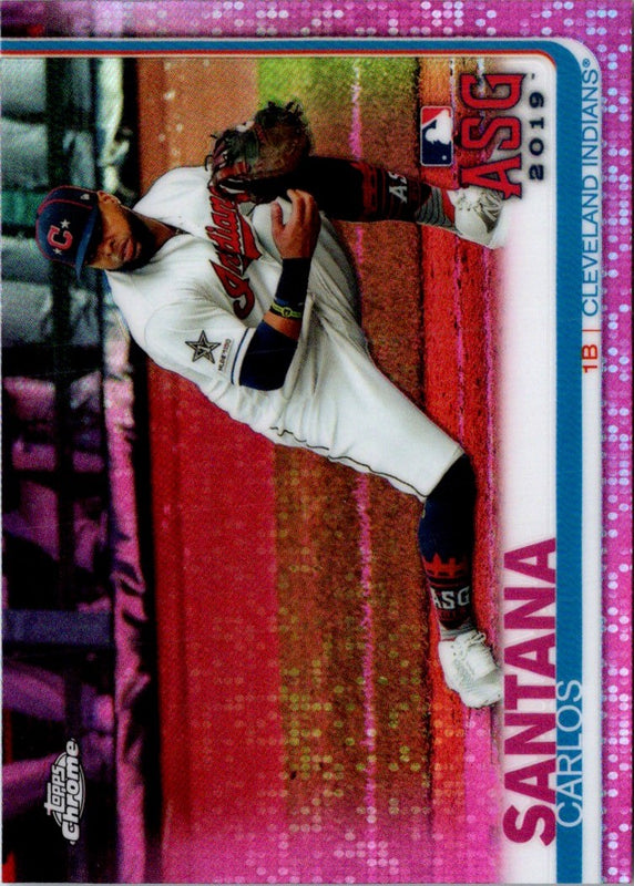 1979 Topps Chrome Pink Carlos Santana #68
