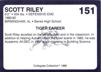 1989 Collegiate Collection Auburn Coke 580 Scott Riley #151
