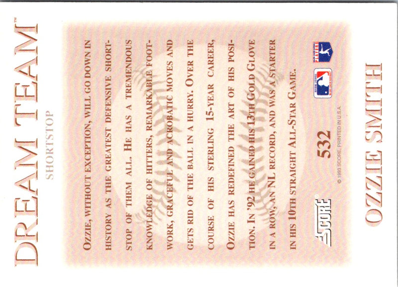 1993 Score Ozzie Smith