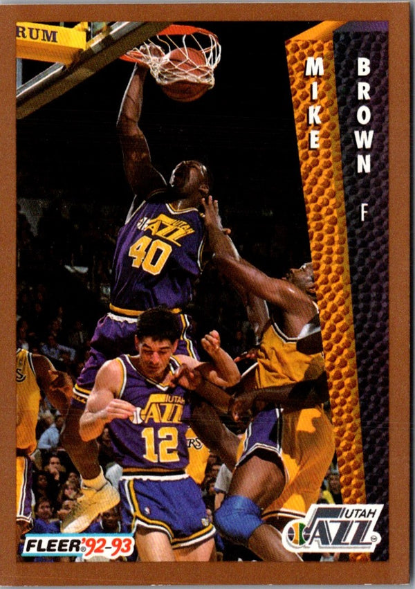1992 Fleer Mike Brown #219