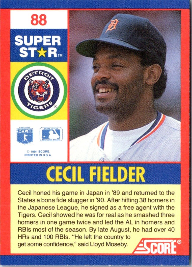 1991 Score 100 Superstars Cecil Fielder