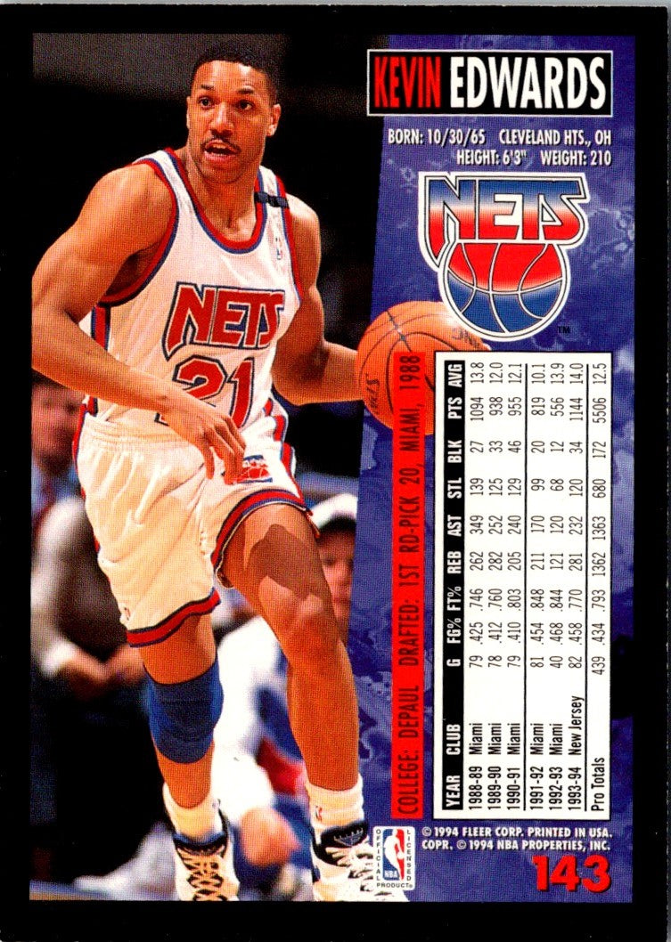 1994 Fleer Kevin Edwards
