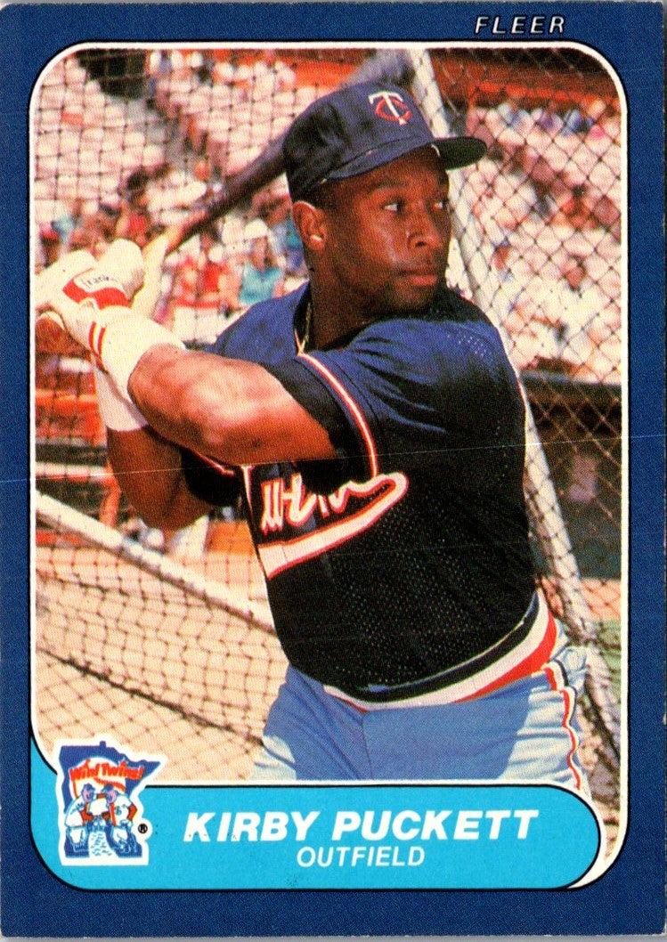 1986 Fleer Kirby Puckett