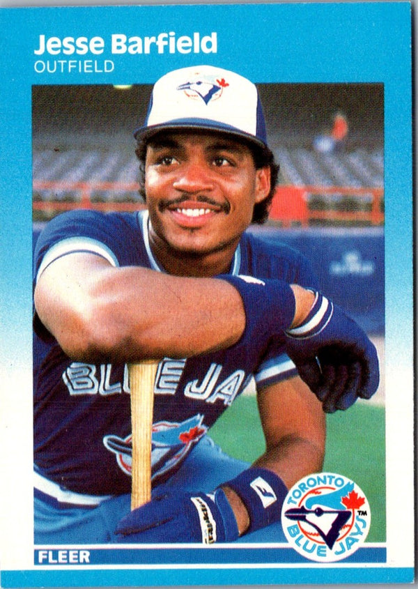 1987 Fleer Glossy Jesse Barfield #219