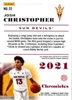 2021 Panini Chronicles Draft Picks Orange Josh Christopher #22