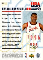 1996 Upper Deck USA Gold Hakeem Olajuwon #FD11