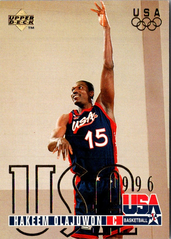 1996 Upper Deck USA Gold Hakeem Olajuwon #FD11