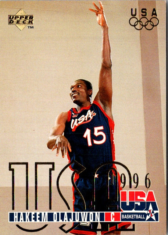1996 Upper Deck USA Gold Hakeem Olajuwon #FD11